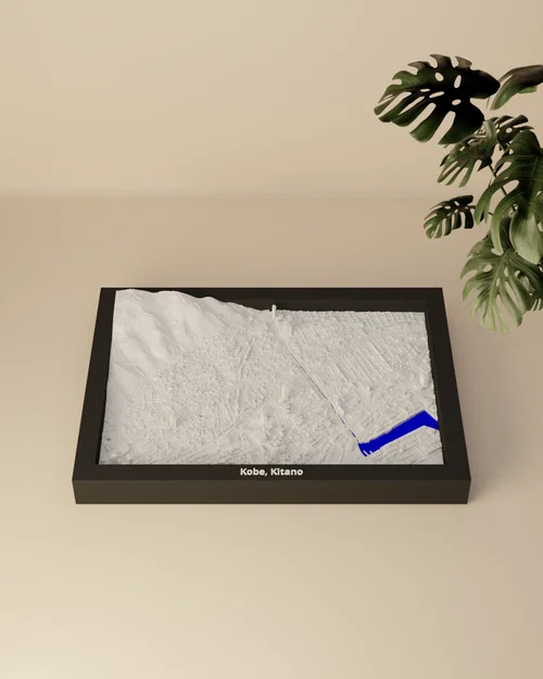 Kobe, Kitano, Nhật Bản - Mô hình thu nhỏ 3D địa hình - Image 2