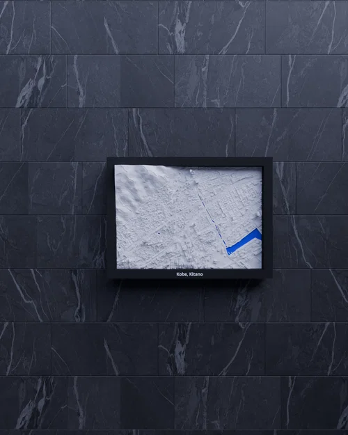 Kobe, Kitano, Nhật Bản - Mô hình thu nhỏ 3D địa hình - Image 5