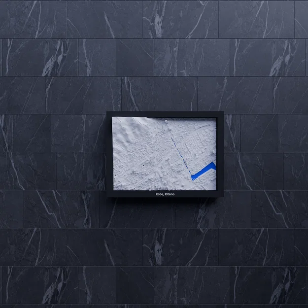 Kobe, Kitano, Nhật Bản - Mô hình thu nhỏ 3D địa hình - Image 6