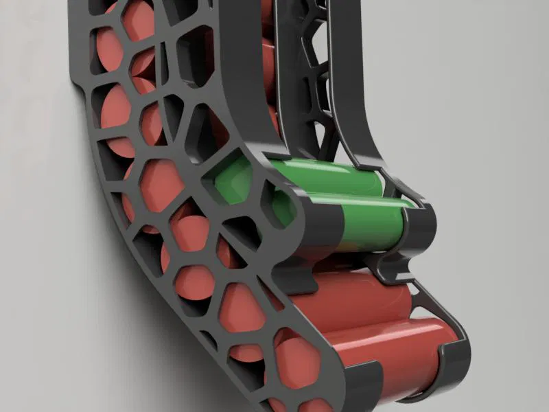 Khay treo tường nhả pin AA + AAA (Battery holder/dispenser) - Image 4