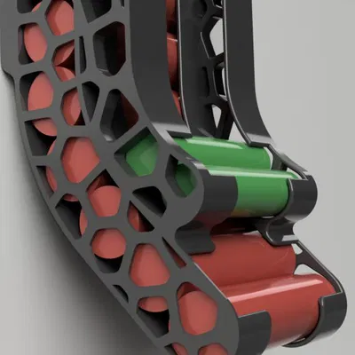 Khay treo tường nhả pin AA + AAA (Battery holder/dispenser)