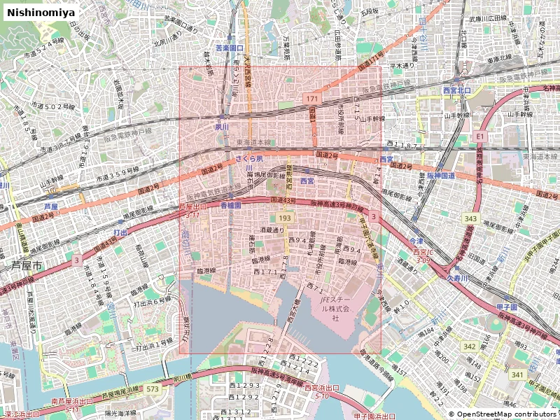 Nishinomiya, Japan - Mô hình thu nhỏ 3D - Image 8