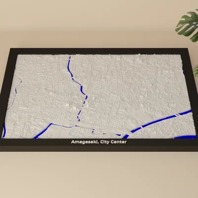 Amagasaki, City Center, Nhật Bản - Mô hình thu nhỏ 3D