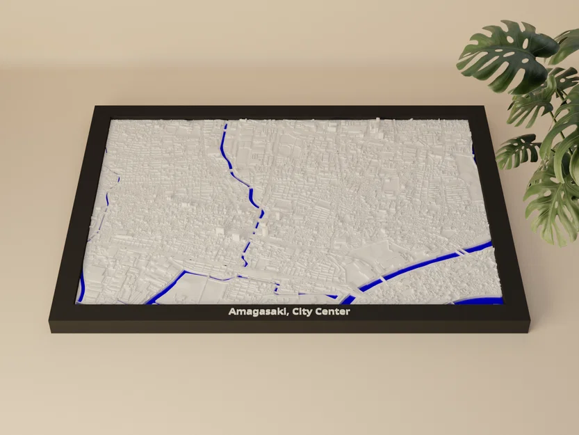 Amagasaki, City Center, Nhật Bản - Mô hình thu nhỏ 3D - Image 5