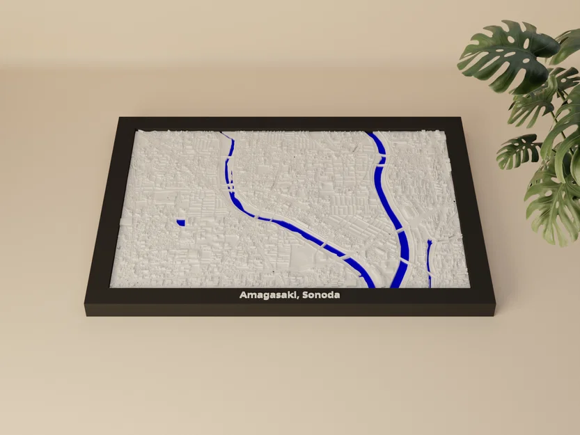 Amagasaki, Sonoda, Nhật Bản - Mô hình thu nhỏ 3D - Image 1