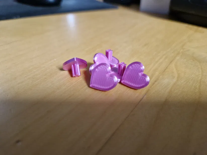 Trái tim Bunchems – Phụ kiện snap-fit in 3D - Image 1