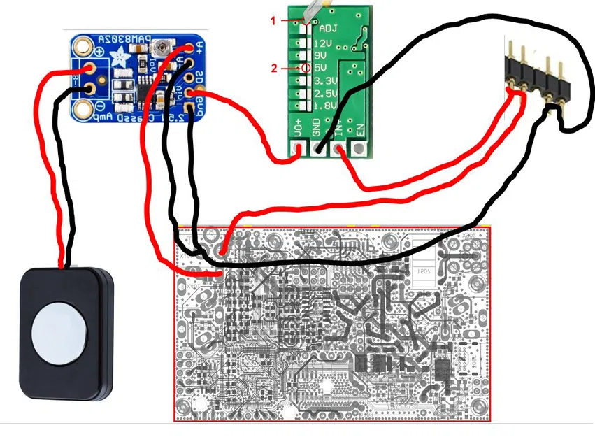 Vỏ QMX cho pin Baofeng kèm loa (QMX housing for Baofeng batteries with speaker) - Image 6
