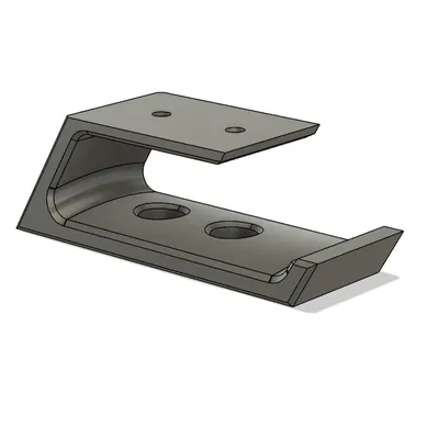 Móc treo tai nghe low profile gắn dưới bàn (bắt vít)