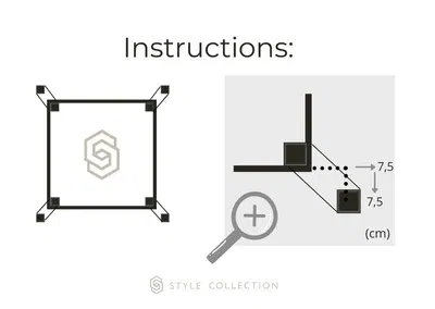 Bộ treo khăn choàng lên tường (Wall scarf hanger kit) - Image 6