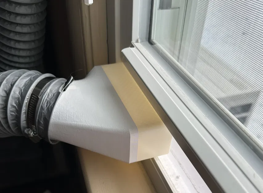 Cửa thoát gió cửa sổ cho ống duct 3 inch & 4 inch - Image 2