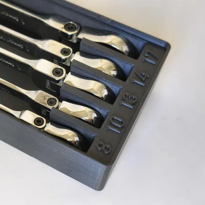 Khay Gridfinity cho bộ cờ lê khớp gập Parkside (articulated spanner set)