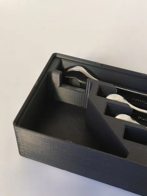 Khay Gridfinity cho bộ cờ lê khớp gập Parkside (articulated spanner set) - Image 7