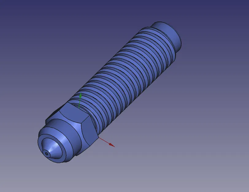 Elegoo Centauri Carbon – Model bimetal nozzle (có/không có ren) - Image 2
