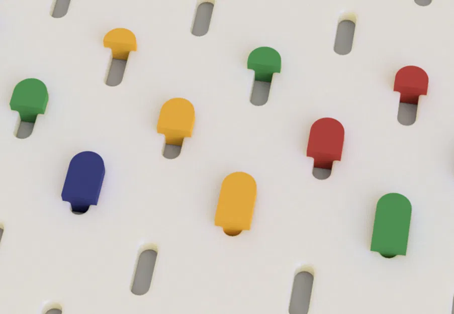 Nút Chặn (Stopper Plug) cho IKEA Skadis chống tuột phụ kiện - Image 1