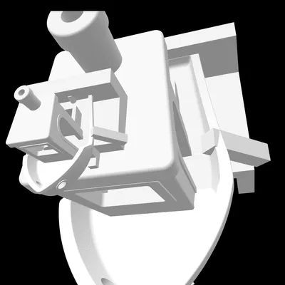 Benchy ngồi trên băng ghế, trên đó lại có Benchy ngồi trên băng ghế