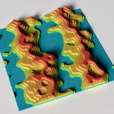 Dual Terraced Ridges - Decor Treo Tường - Đạo Cụ