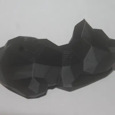 Mèo Low Poly Đang Ngủ (không cần supports)