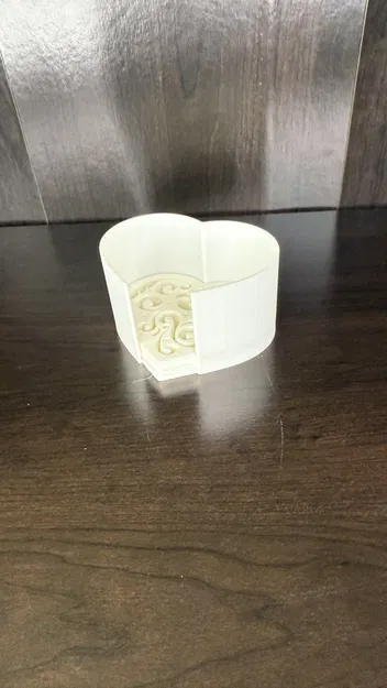 Miếng lót ly hình trái tim + Giá đựng - Image 3