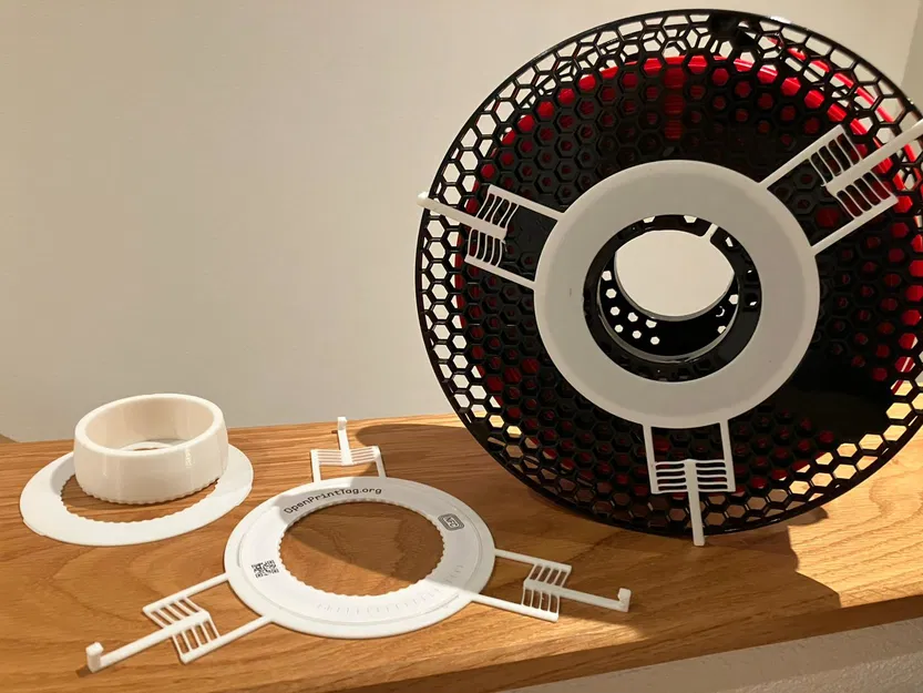 Giá đỡ OpenPrintTag tái sử dụng – Universal tự canh tâm (Remix) - Image 1