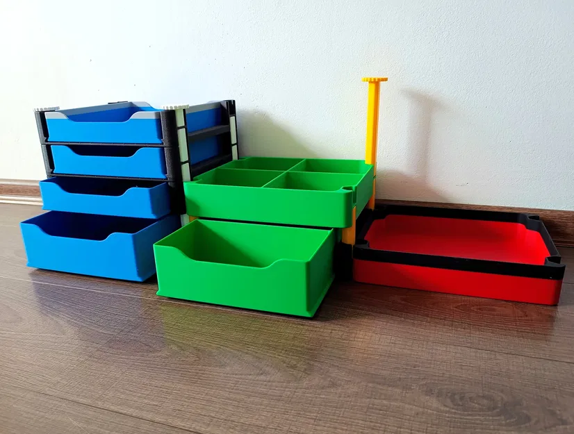 Hệ hộp lưu trữ xếp chồng đa năng (kích thước mới) - Image 3