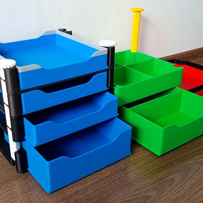 Hệ hộp lưu trữ xếp chồng đa năng (kích thước mới)