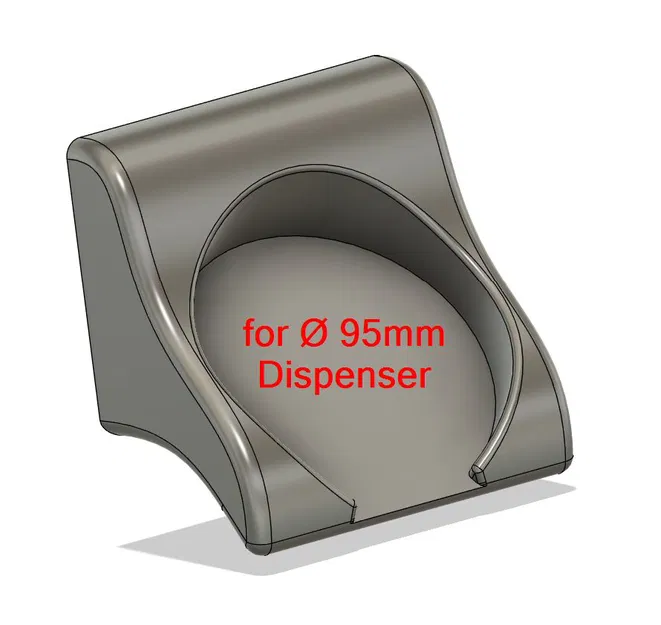 Giá treo tường 45° cho hộp thuốc v2.0 thao tác một tay (Ø95mm) - Image 2