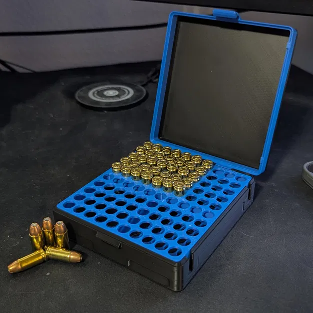 Hộp đạn 9 mm Luger (100 viên) xếp chồng, liên kết được - Image 1