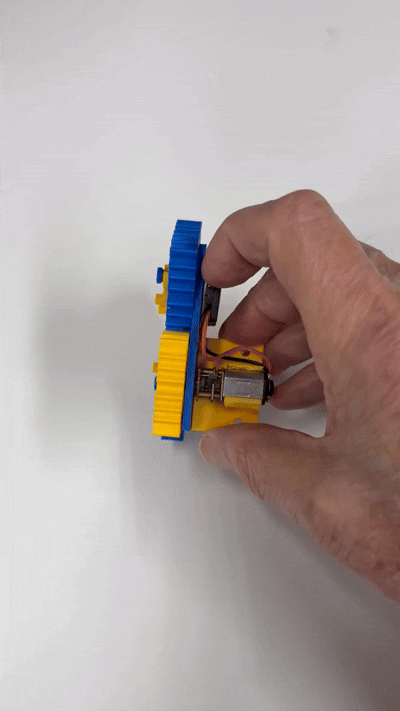 Bộ 4 Bánh Răng Vuông Chạy Motor (Motor Driven 4 Square Gears) - Image 4