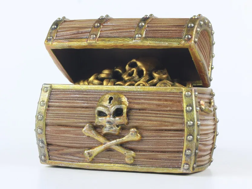 Rương Kho Báu Cướp Biển Modular: Xu Vàng, Đầu Lâu & Xương Chéo (Set #3) - Image 1