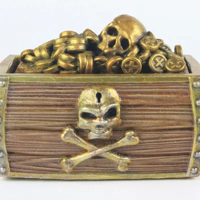 Rương Kho Báu Cướp Biển Modular: Xu Vàng, Đầu Lâu & Xương Chéo (Set #3)