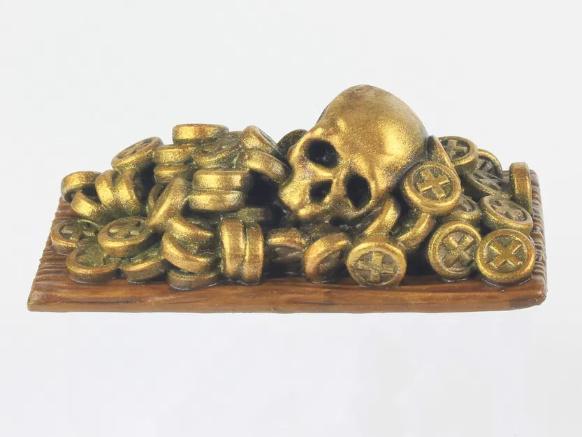 Rương Kho Báu Cướp Biển Modular: Xu Vàng, Đầu Lâu & Xương Chéo (Set #3) - Image 3