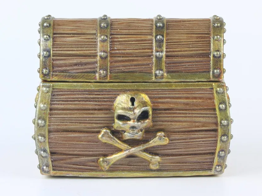 Rương Kho Báu Cướp Biển Modular: Xu Vàng, Đầu Lâu & Xương Chéo (Set #3) - Image 4