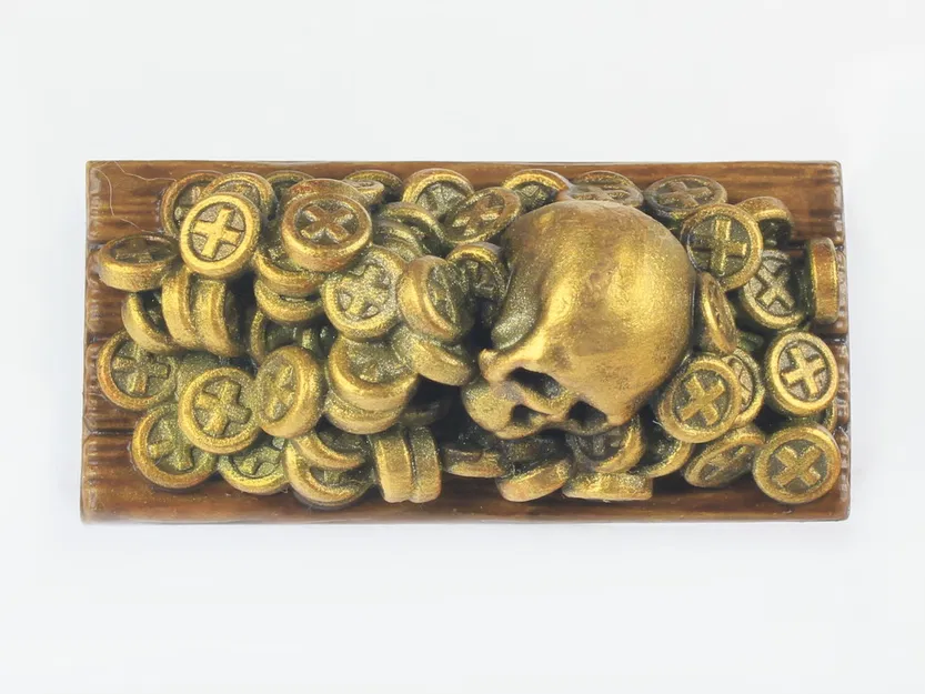 Rương Kho Báu Cướp Biển Modular: Xu Vàng, Đầu Lâu & Xương Chéo (Set #3) - Image 8