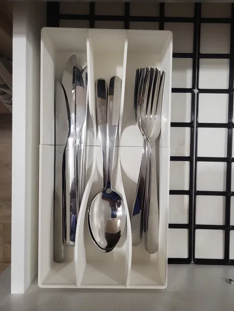 Khay sắp xếp dao muỗng nĩa Gridfinity (Gridfinity cutlery organizer) - Image 1