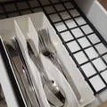 Khay sắp xếp dao muỗng nĩa Gridfinity (Gridfinity cutlery organizer) - Thumbnail 2