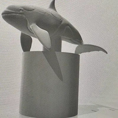 Orca adornnment – Mẫu orca gắn cuộn giấy vệ sinh