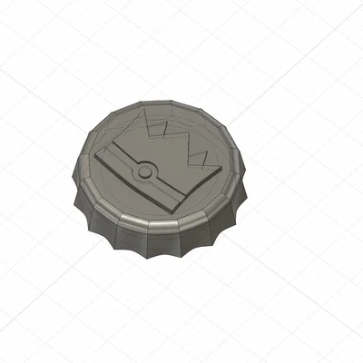 Nắp Chai Pokémon (Pokémon Bottle Cap) – File STL & F3D