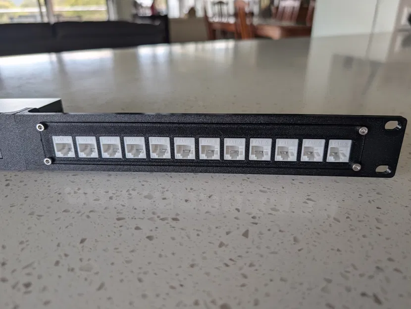 Giá đỡ rack 19" cho TP-Link ER605 + panel keystone 12 cổng - Image 5