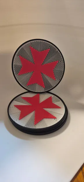 Lót ly Black Templar Coaster 40K - Image 1