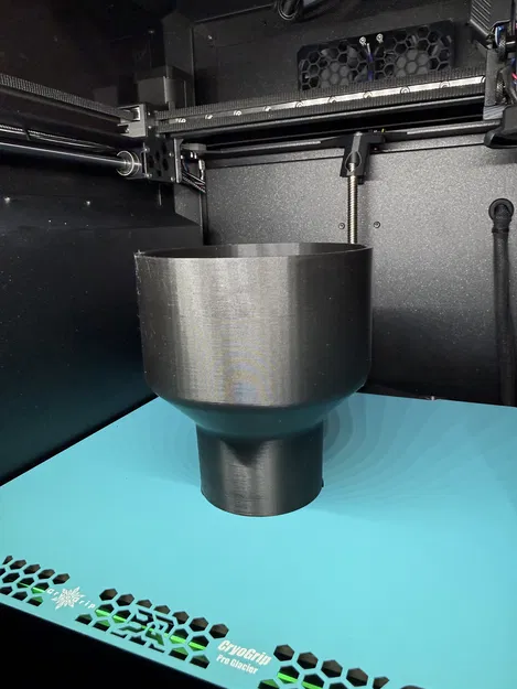 Adapter cổng hút bụi OD 4" xuống ống shop vac 2.5" - Image 1