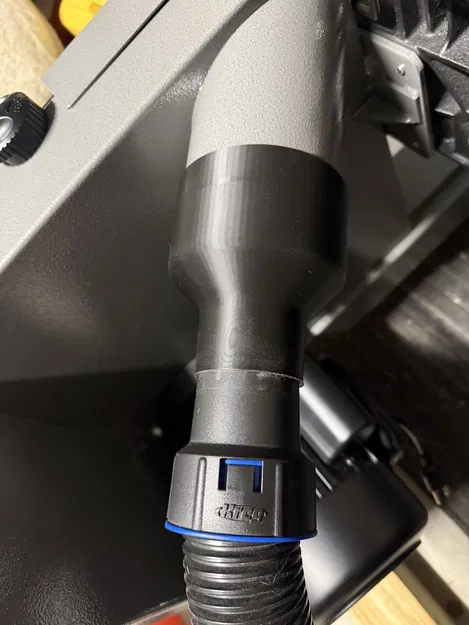 Adapter cổng hút bụi OD 4" xuống ống shop vac 2.5" - Image 2