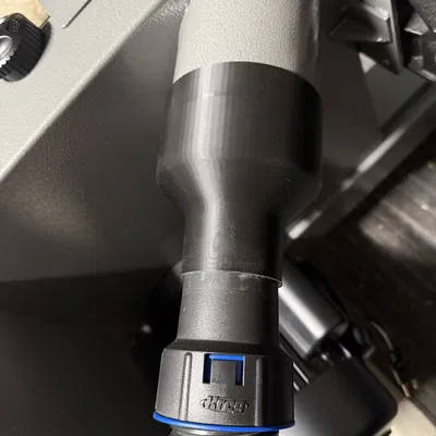 Adapter cổng hút bụi OD 4" xuống ống shop vac 2.5"