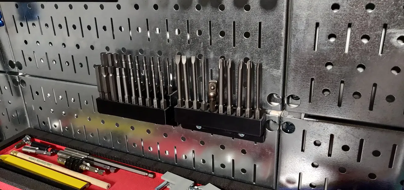 Giá giữ hex bit cho tua vít máy gắn pegboard Wall Control - Image 1