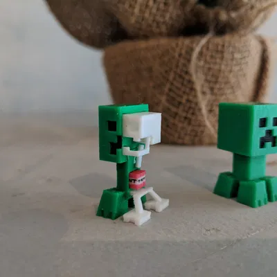 Minecraft Mini Creeper Anatomy – Mô hình giải phẫu mini
