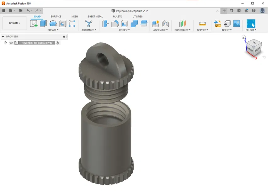 Hộp đựng thuốc mini móc khóa (Tiny keychain pill container) - Image 3