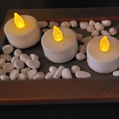 Khay đế nến LED (photophore) hiện đại