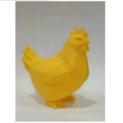 Gà Low Poly Hiện Đại Easter – Mẫu In 3D