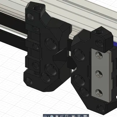 Ngàm Printhead Archetype cho Parallax Gantry Belt Routing (MGN9)