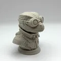 Tượng Bán Thân Thằn Lằn Steampunk (Steampunk Lizard Bust) - Thumbnail 3