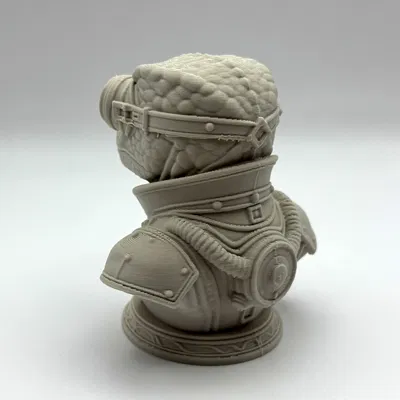 Tượng Bán Thân Thằn Lằn Steampunk (Steampunk Lizard Bust)